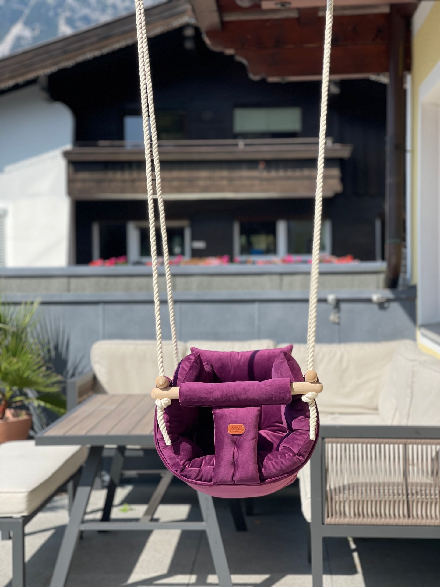 Premium Lavender Breeze Schaukel - Handgefertigte Schaukel