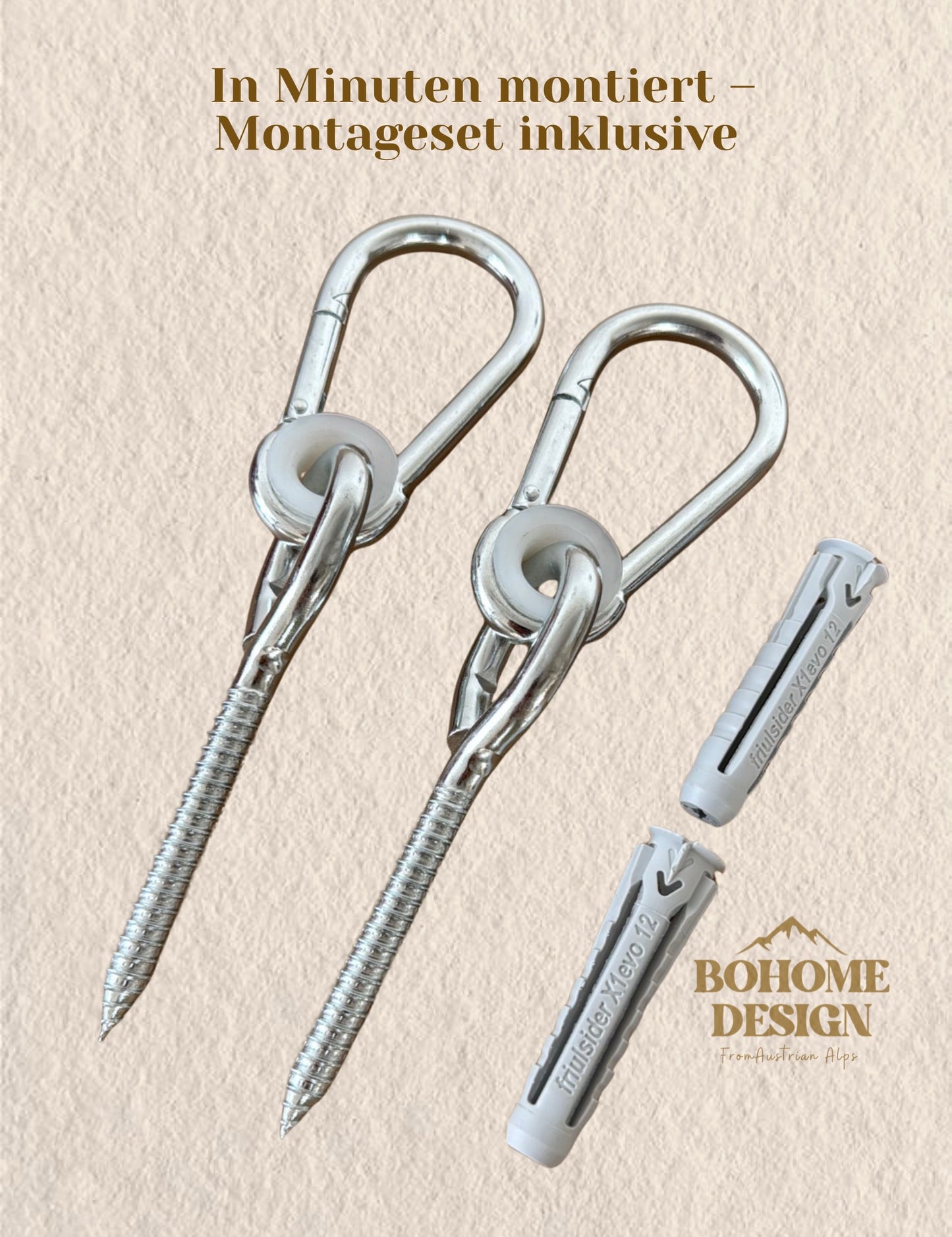 Premium Elephant Gray Schaukel - Handgefertigte Schaukel