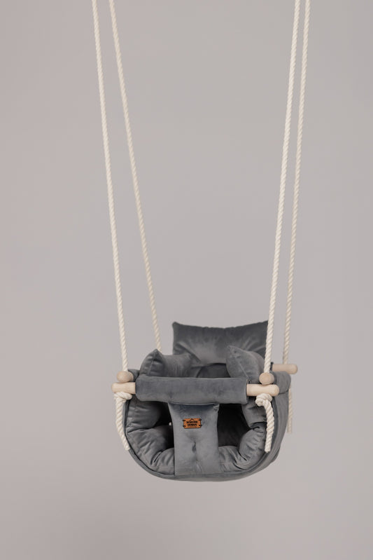 Premium Elephant Gray - Handgefertigte Schaukel