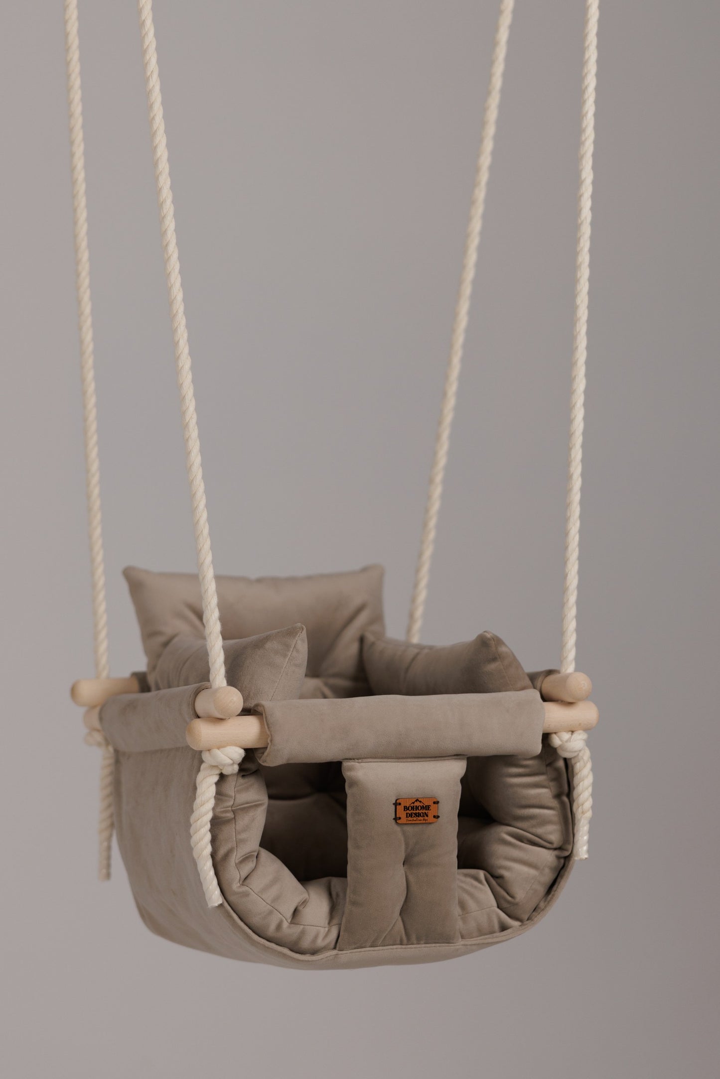 Premium Sand Beige - Handgefertigte Schaukel
