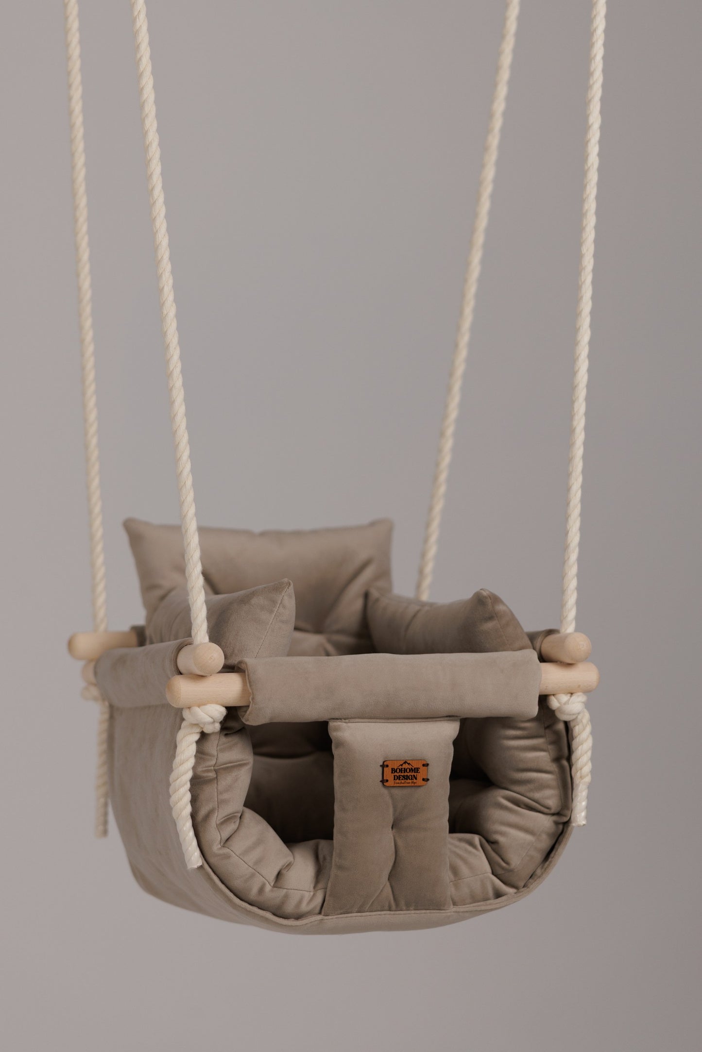 Premium Sand Beige - Handgefertigte Schaukel